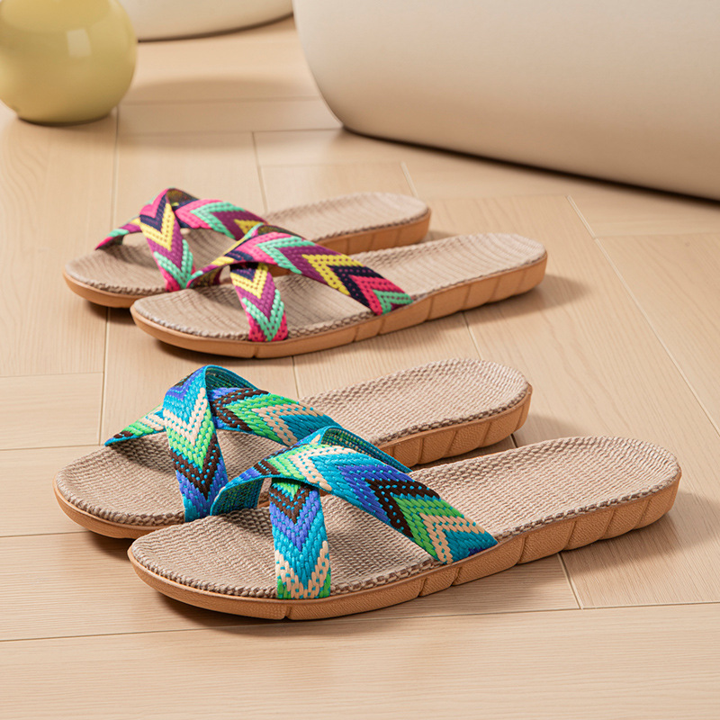 Mule Slip On - Hemp Women's Slippers Home Summer Designer