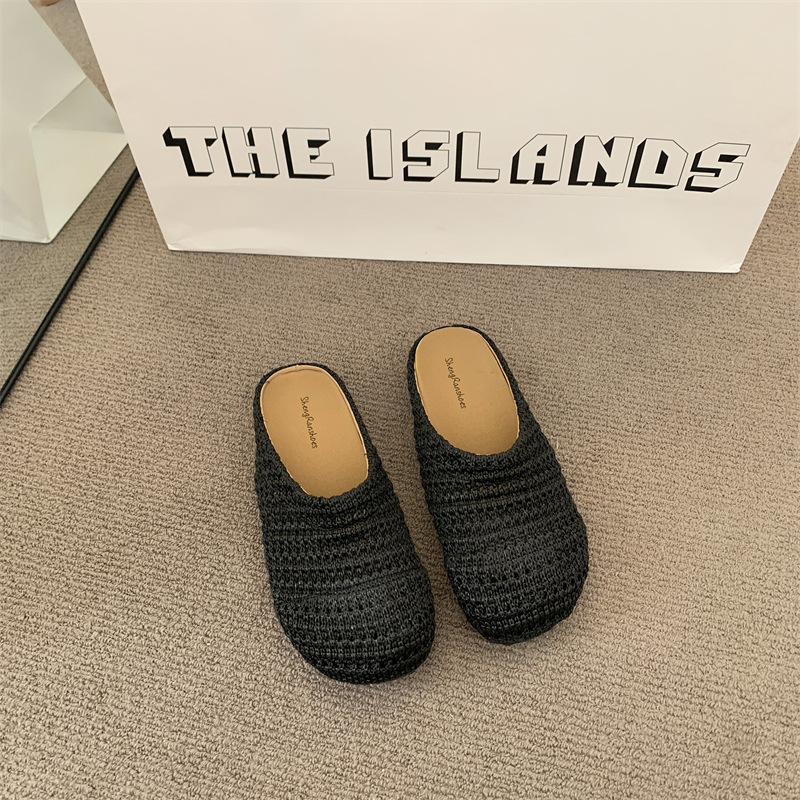 Women Raffia Woven Mule Slippe - огляд і ціна Mule Slip On