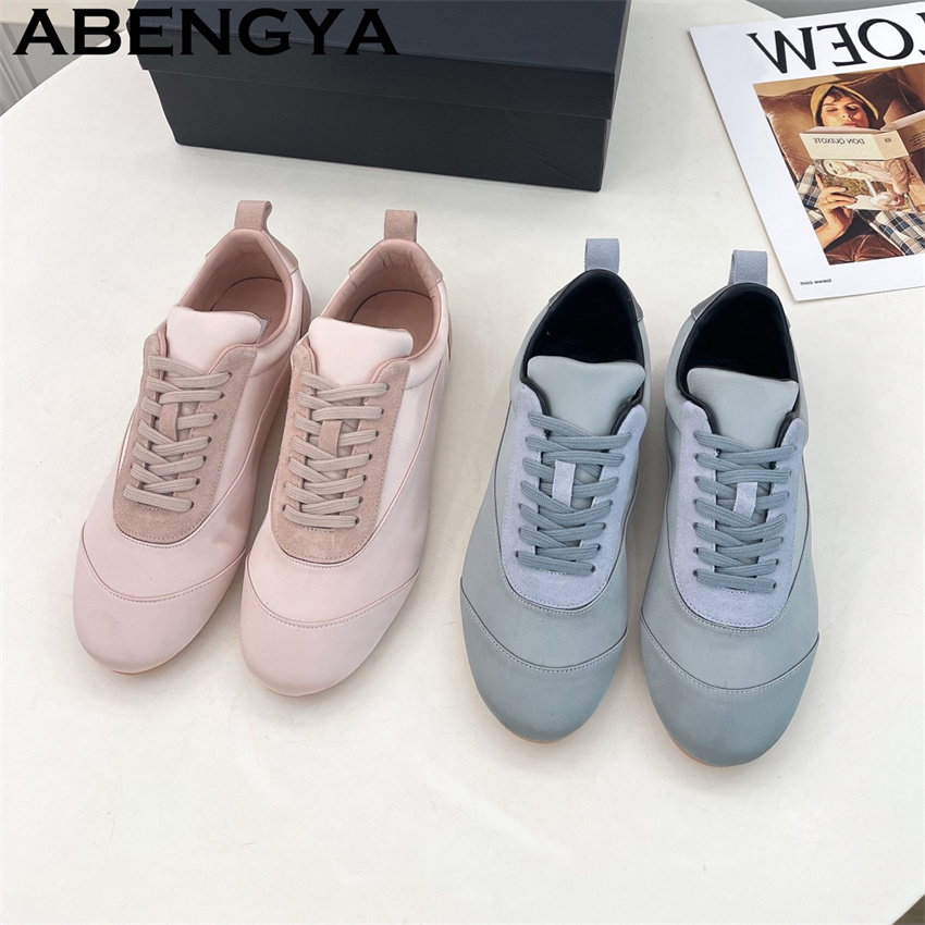 Pink Satin Round Toe Lace Up C - огляд і ціна Oxford Lace Up Women