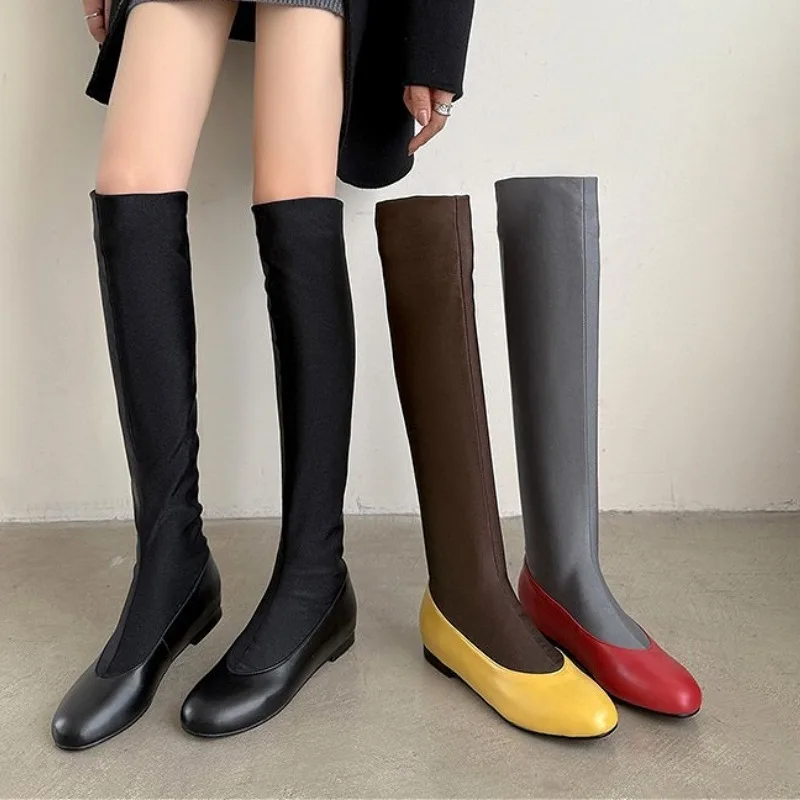 Fashion Brand Round Toe Knee H - огляд і ціна Sock Boot Women