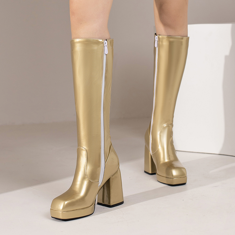 Green Winter Women Platform Kn - огляд і ціна Knee High Boots Women