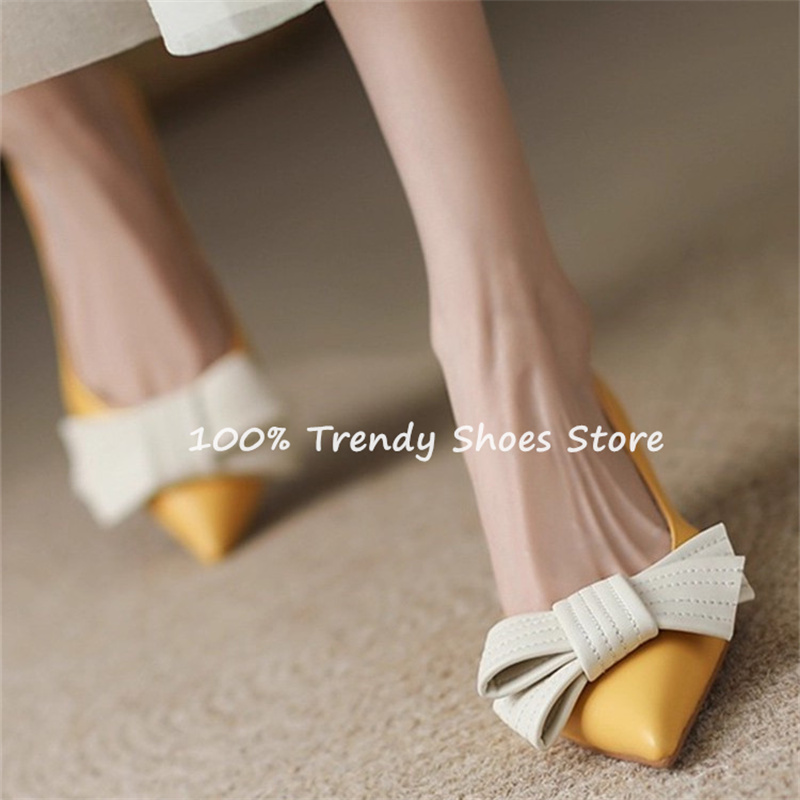 Butterfly Knot Decor Women Sli - огляд і ціна Women'S Shoes Quality