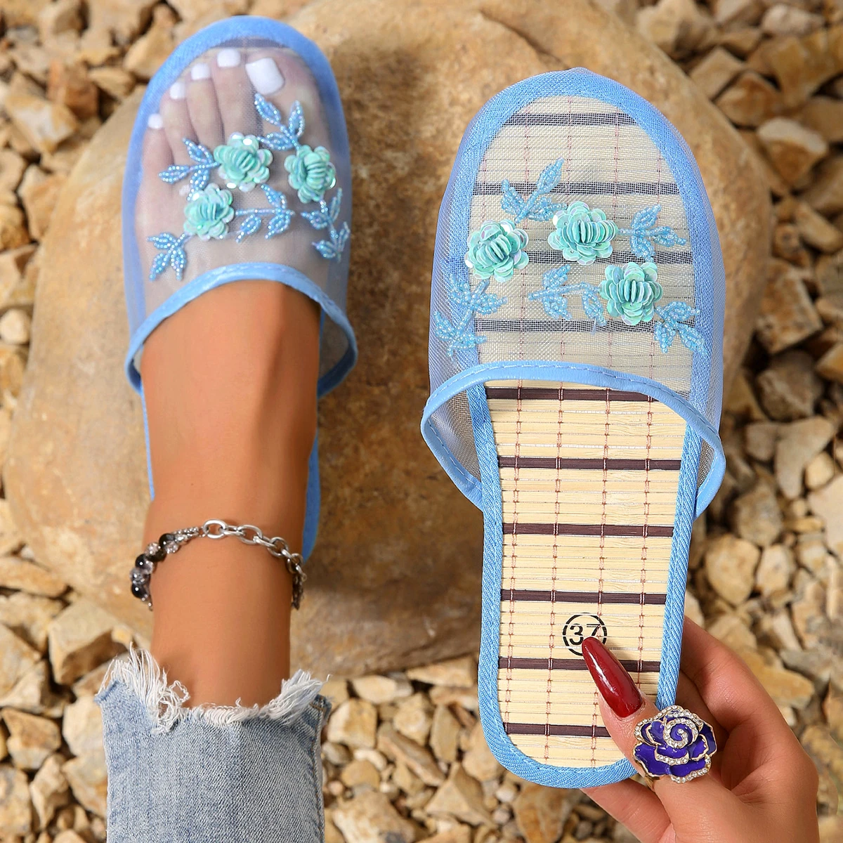 Ladies Mesh Closed Toe Slide S - огляд і ціна Mule Slip On