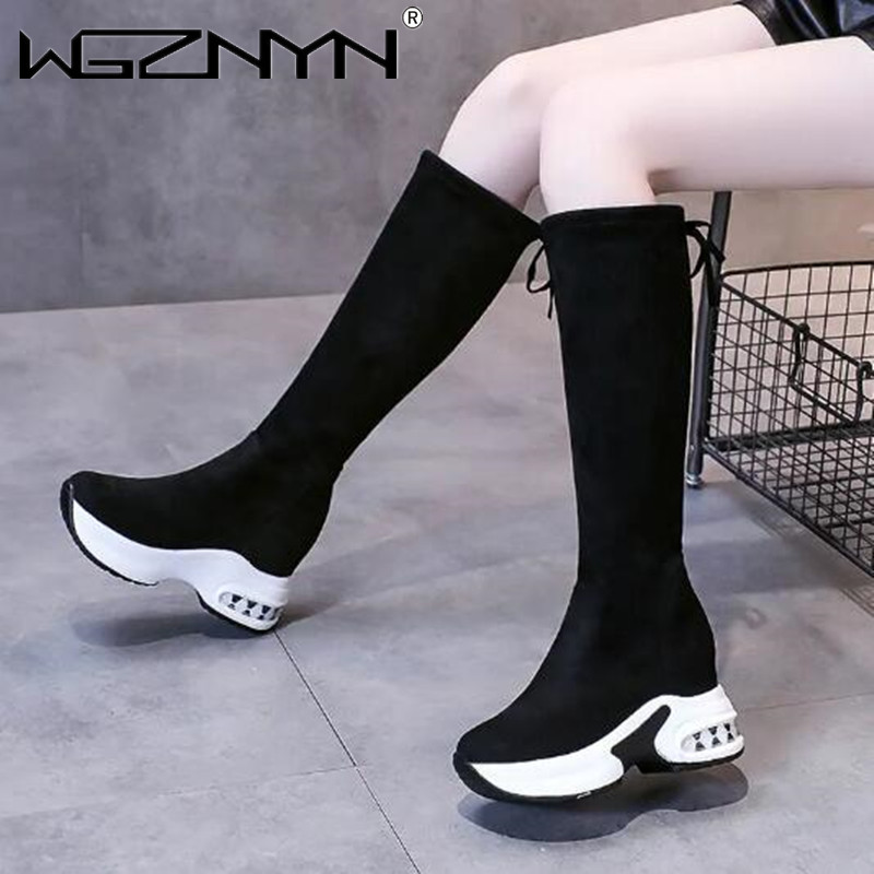 Winter Warm Chunky Platform Lo - огляд і ціна Knee High Boots Women