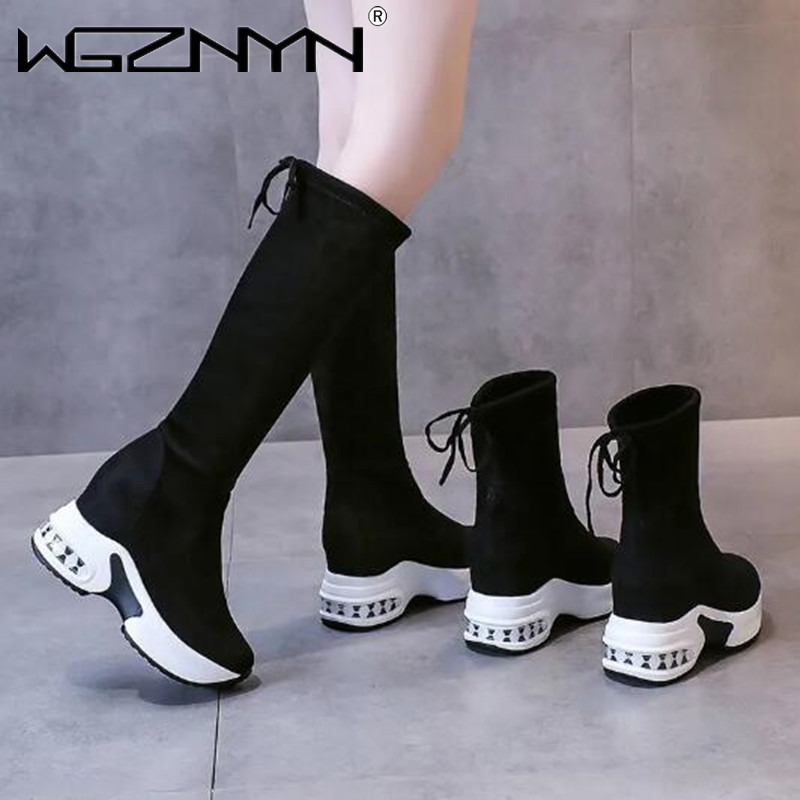 Winter Warm Chunky Platform Lo - огляд і ціна Knee High Boots Women